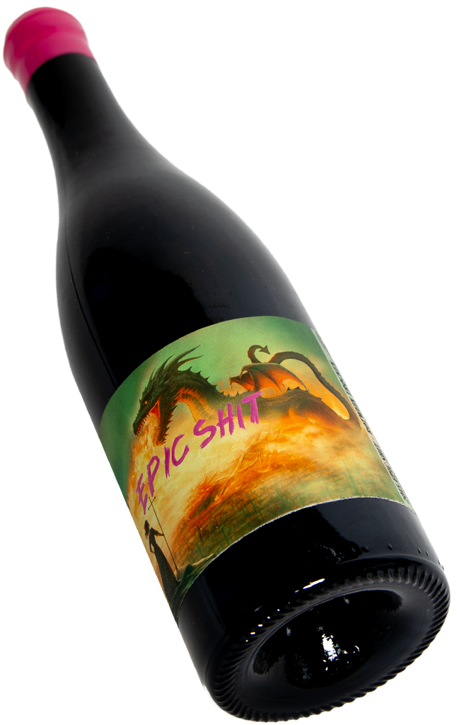 Epic Shit Rotwein Held Drache Feuer RPG Abenteuer Swagwine Pfalz Wageck Spieleabend