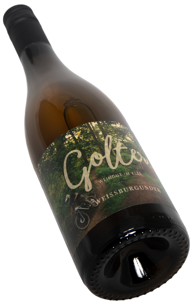 Golter Weingut im Klee Weissburgunder Downhill Mountainbike Wald Swagwine
