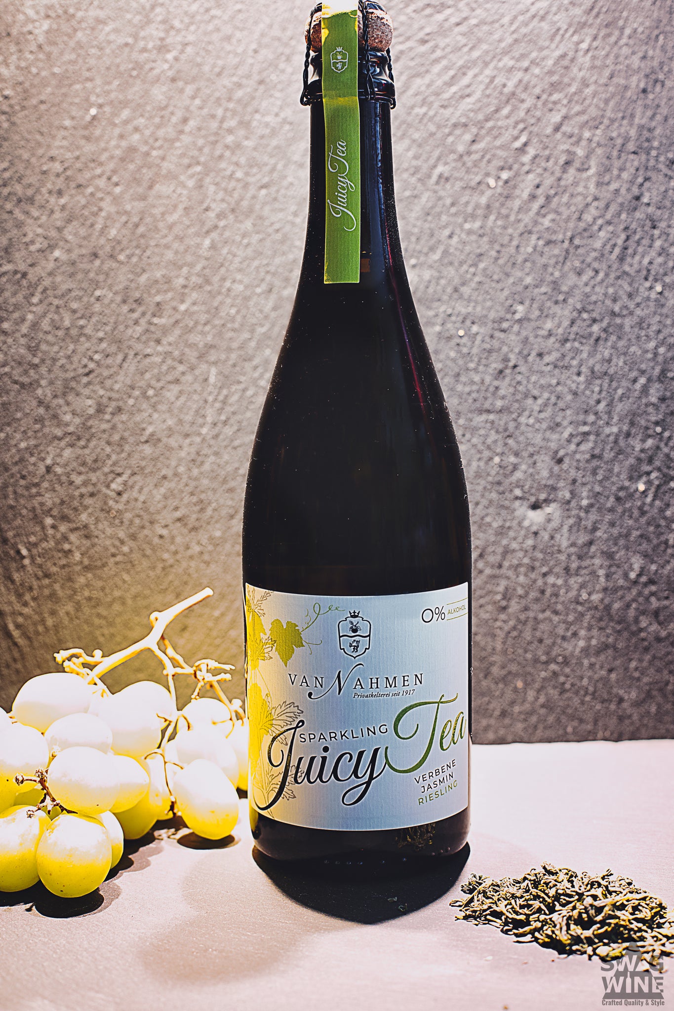 Sparkling Juicy Tea Verbene Jasmin Riesling Van Nahmen Swagwine