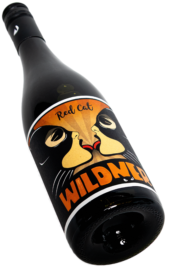 Wildner Red Cat Rotwein Cuvée Katzen küssende Frauen Rheinhessen Swagwine Catwoman