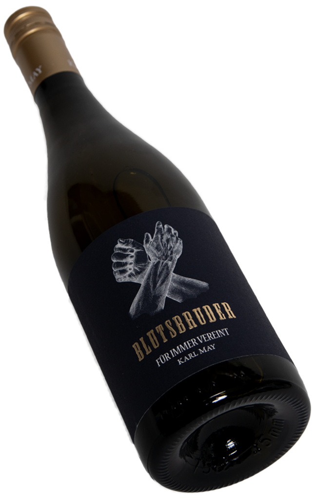 Karl May Blutsbruder Weißwein Für immer vereint Rheinhessen Swagwine