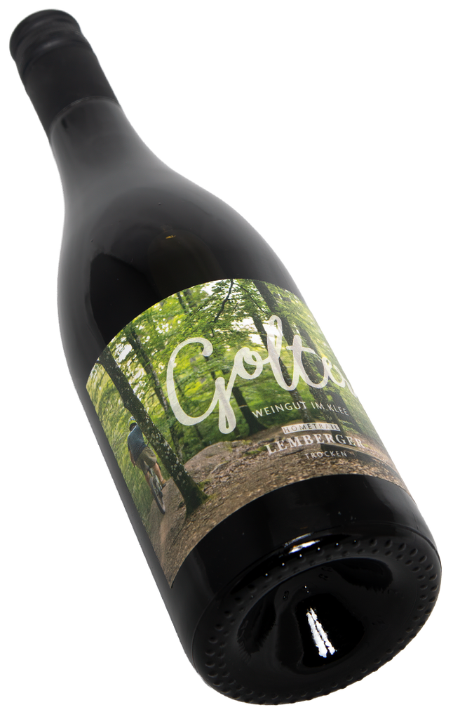 Lemberger Hometrail Golter Mountainbike Wein - naturbelassener Lemberger mit Kirsche und Pfefferwürze aus dem Wald
