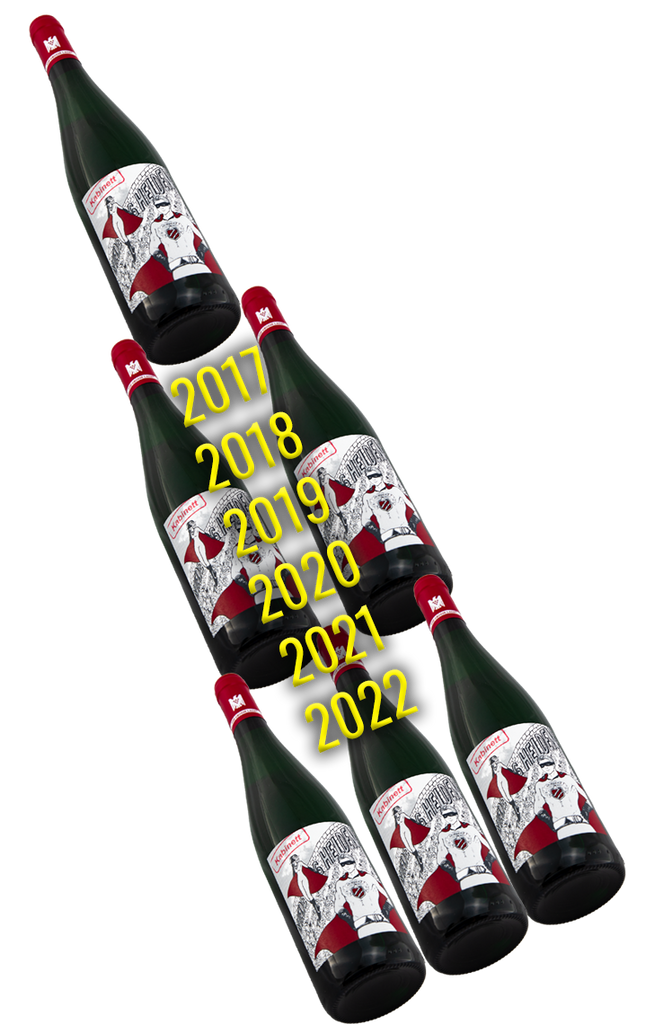Das Vertikalenpaket des Niederberg Helden Riesling Kabinett von Schloss Lieser - 6 Flaschen aus 6 Jahrgängen bei Swagwine