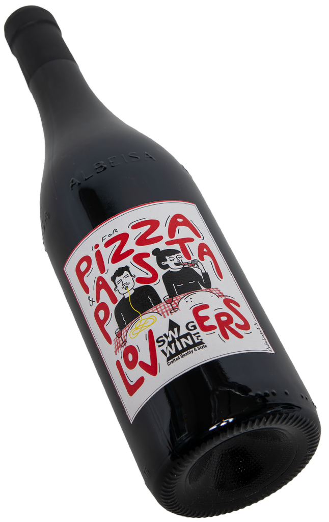 Pizza und Pasta Vino Rosso - der perfekte Wein zu den italienischen Lieblingsgerichten in der 0,75 L Flasche bei Swagwine