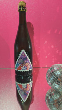 Swagwine Selection Sekt Grand Cuvée Karl May Dreiecksetikett Briefmarke Diskokugel Sektkorken Party