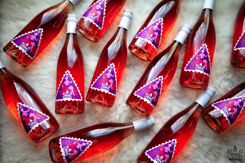 SWAGWINE Selection Rosé mit Leopard Design Pfalz - Premium Rosewein mit elegantem Label von studiobiegert