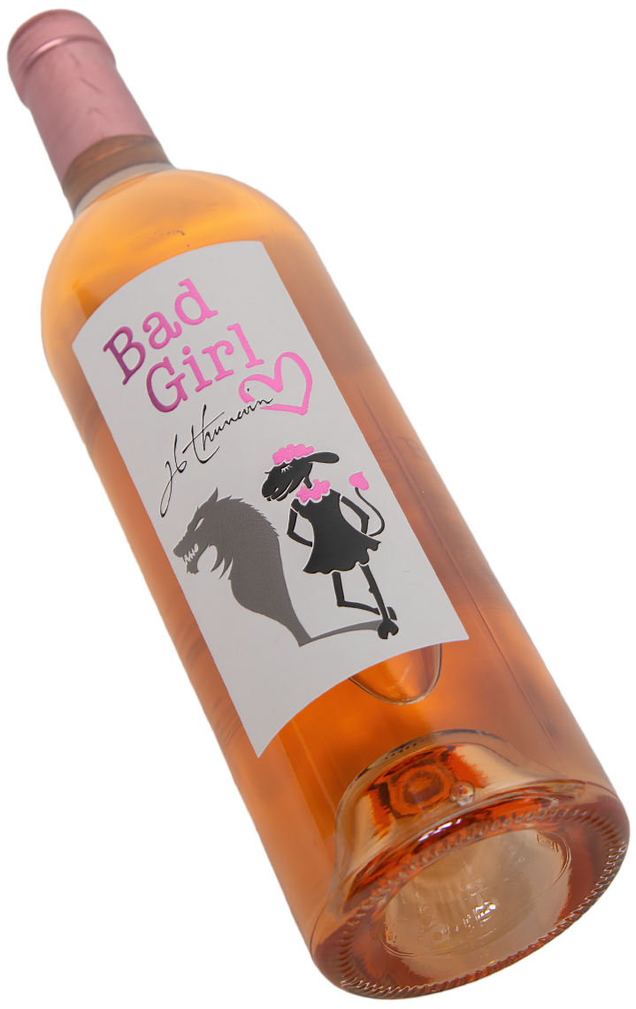 Bad GIrl Bordeaux Rose Thunevin Swagwine Das Auge trinkt mit Lady