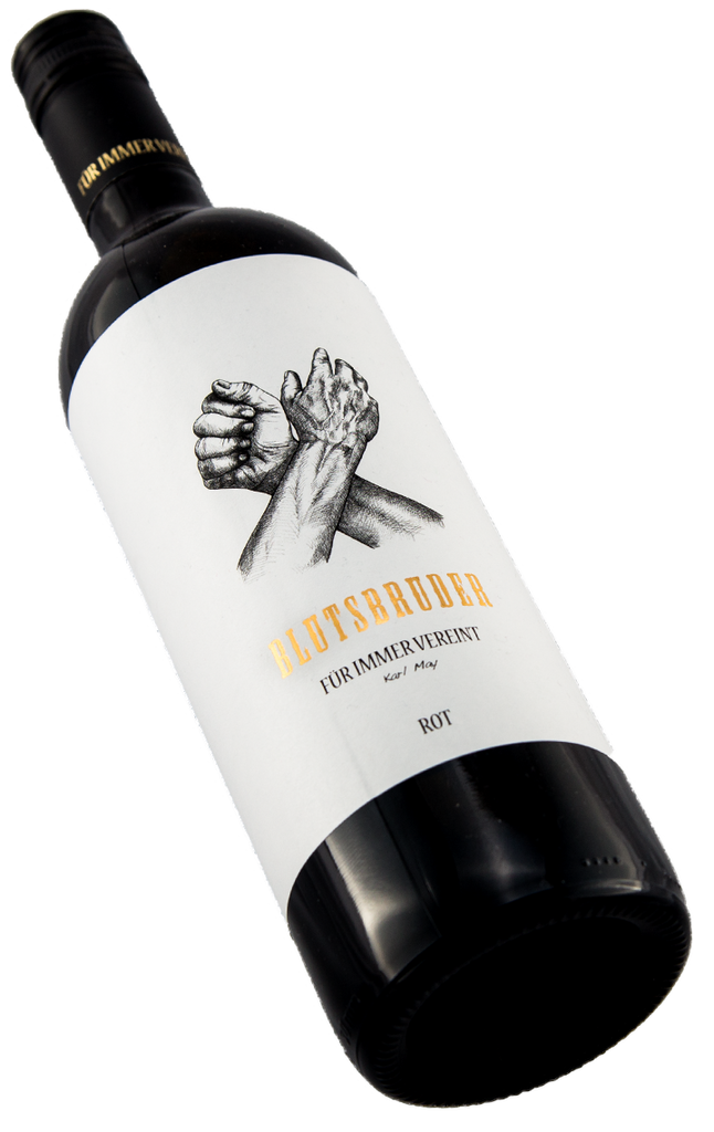 Blutsbruder Rotwein Karl May Swagwine Rheinhessen