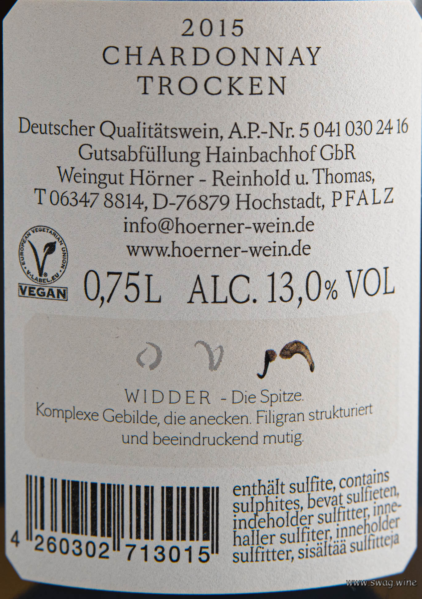 Chardonnay Widder Thomas Hörner Pfalz Swagwine Das Auge trinkt mit