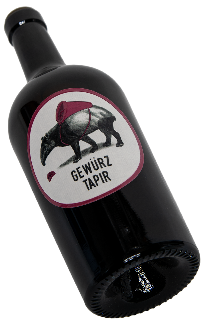Swagwine Gewürztraminer Gewürz Gewuerztraminer Tapir Gewürztapir das Auge trinkt mit Rheingau Wohlfahrt-Franke Wein Wine