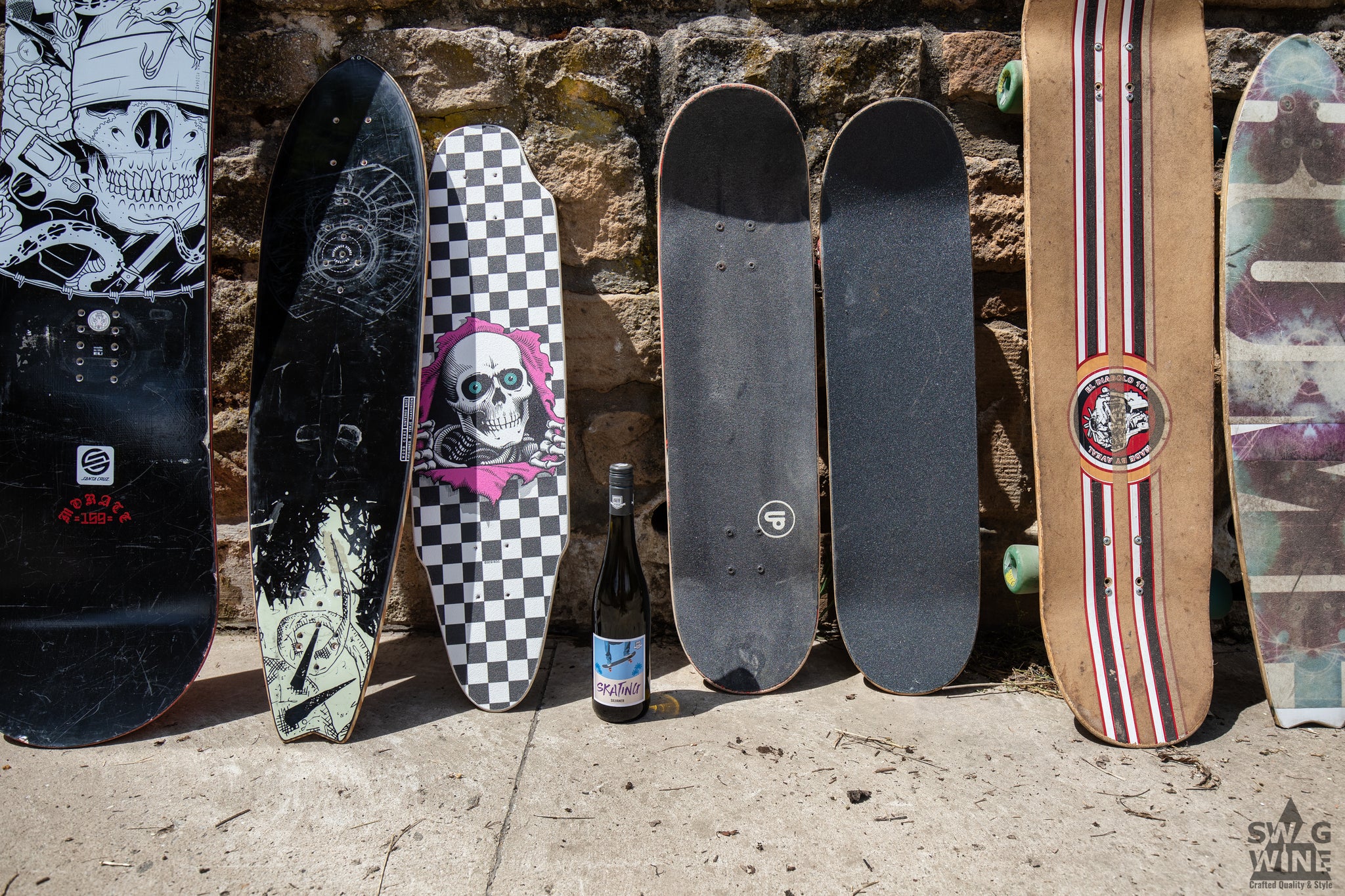 Skating Silvaner Sylvaner Apfel Bergdoldt Reiff Nett Pfalz Swagwine Wein Wine Board Skateboard Palmen 360
