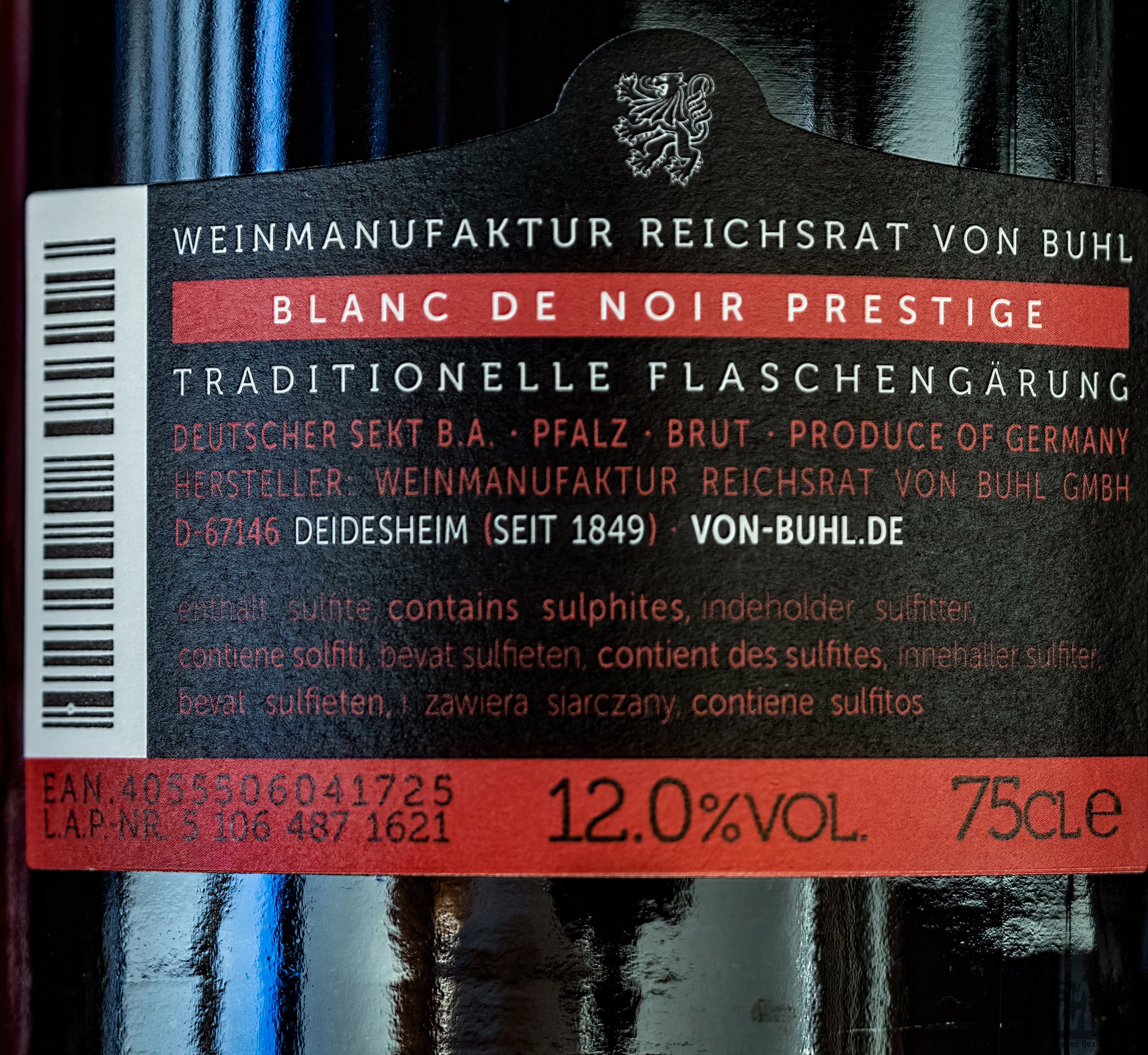 Reichsrat von Buhl Blanc de Noir Prestige Sekt Pfalz Champagner Swagwine