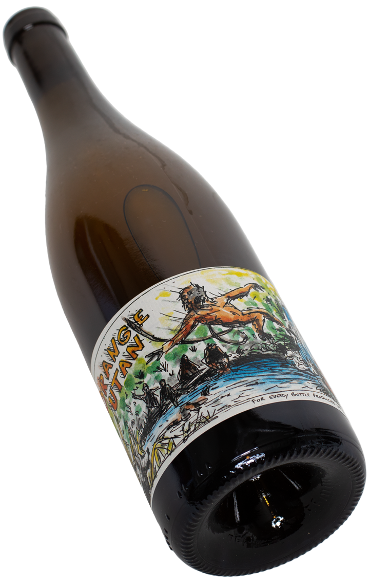 Swagwine Naturwein Orange Utan Staffelter Hof Wein Wine Das Auge trinkt mit Affe Orang Dschungel Tarzan