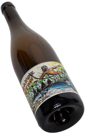 Swagwine Naturwein Orange Utan Staffelter Hof Wein Wine Das Auge trinkt mit Affe Orang Dschungel Tarzan