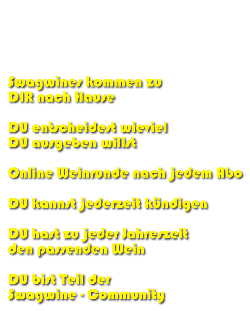 Swagwine Weinabo die wichtigsten Punkte zum Abo als Grafik