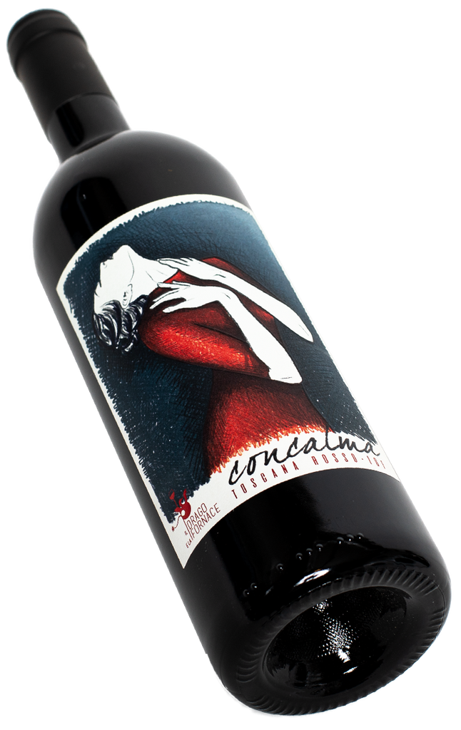 Concalma Sangiovese Cabernet Franc Toskana Il Drago e la Fornace - Premium italienischer Rotwein mit dunklen Kirschen