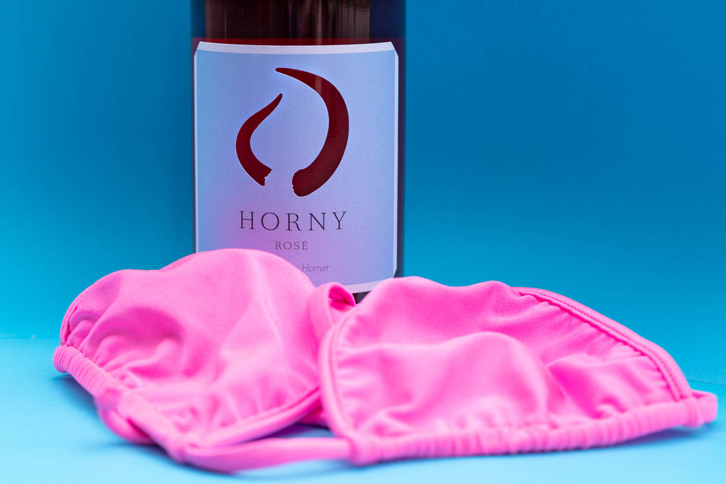 Horny Rosé – frischer, fruchtiger Roséwein in pink von Weingut Hörner aus der Südpfalz
