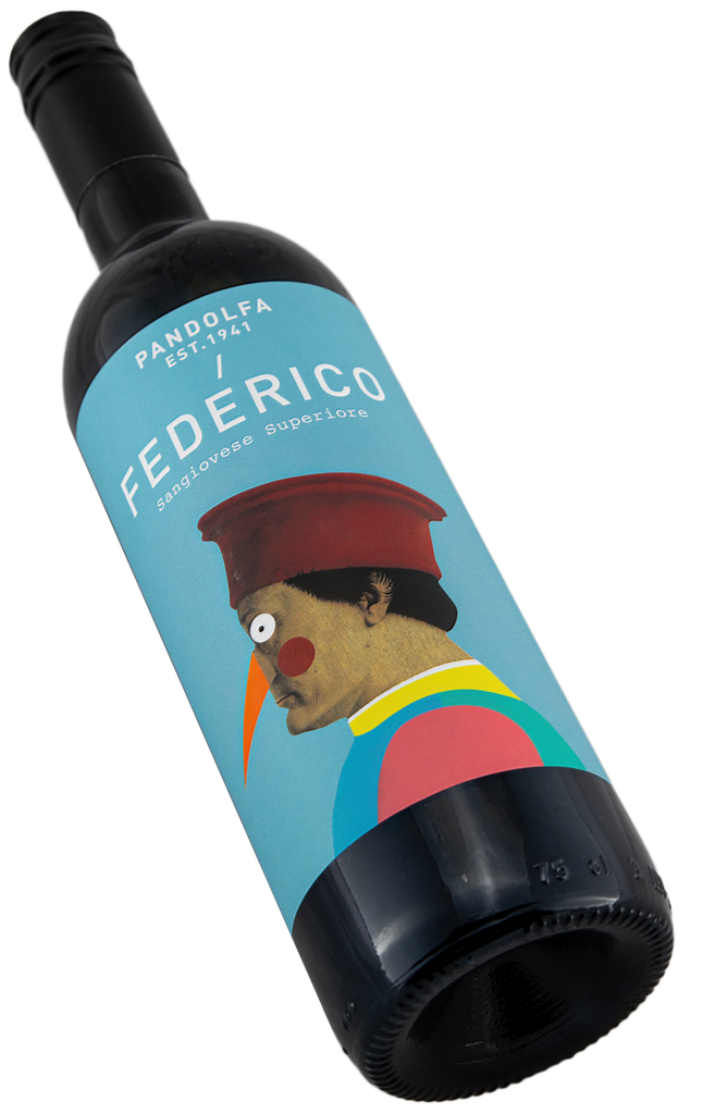 Federico Sangiovese di Romagna DOC fruchtig-würziger Rotwein von La Pandolfa in der 0,75 L Flasche bei Swagwine 